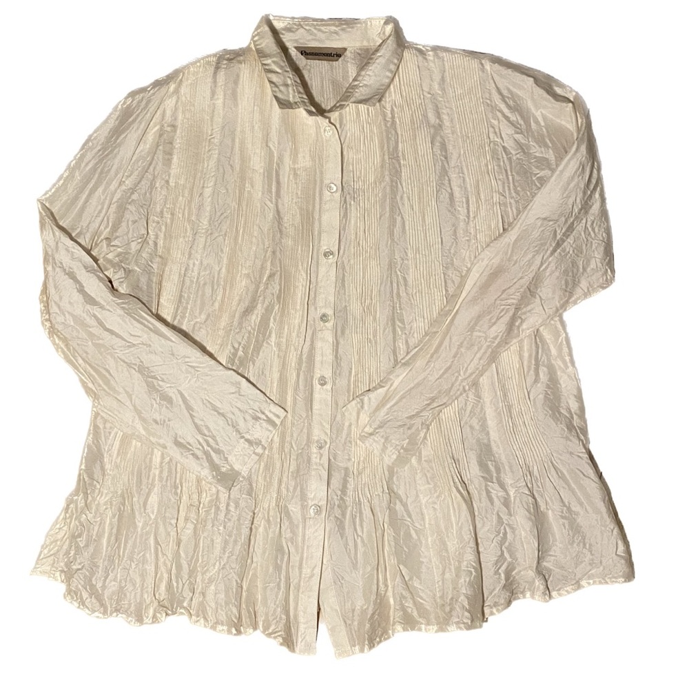 Passementrie 100% silk blouse